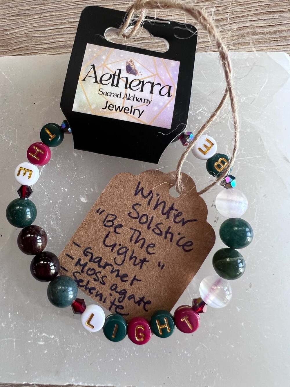 Aetherra Sacred Alchemy Jewelry Winter Solstice Be The Light Bracelet